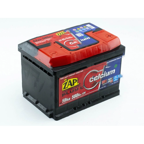 Акумулятор ZAP  62 (580 А) Plus Євро правий + низький