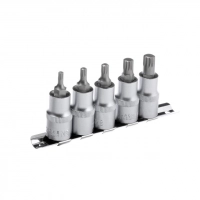 набір головок-вставок SPLINE 1/2"  5шт, M5, 6, 8, 10, 12 (планка) 12 променів
