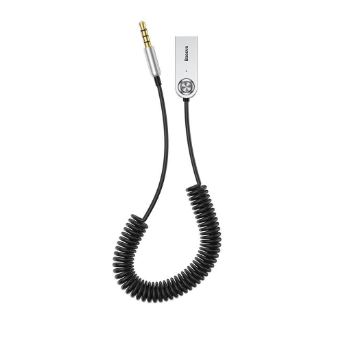 блютуз адаптер "свободные руки" подключ. через AUX, зарядка через USB, АКБ, BTv5.0, кабель 1,2м