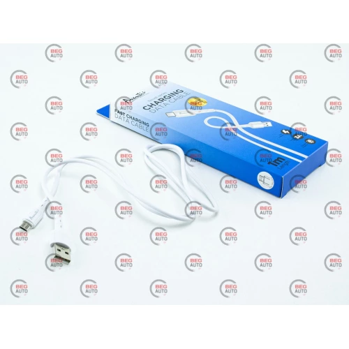 кабель для зарядки Avantis  USB - Micro USB,  1м, 3.0А  белый, круглый Novel