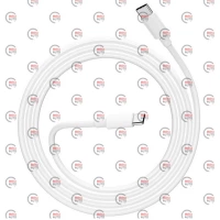 кабель для заряджання Avantis  Type-C - Type-C,  1м, 3.0А білий, круглий силіконове обплет., QC, 20W