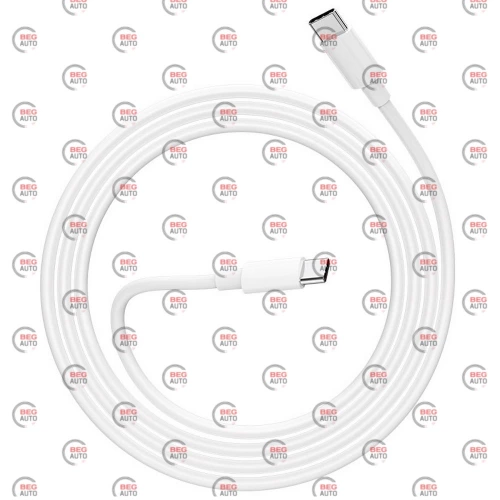 кабель для зарядки Avantis  Type-C - Type-C,  1м, 3.0А белый, круглый силиконовая оплетка, QC, 20W