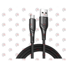 кабель для зарядки Avantis  USB - Micro USB,  1м, 3.0A  черный, круглый рефленная оплетка  Business