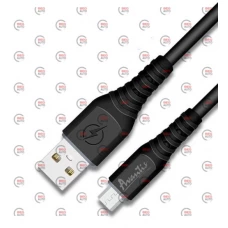 кабель для зарядки Avantis  USB - Micro USB,  1м, 3.0A  черный, круглый силиконовая оплетка 40W