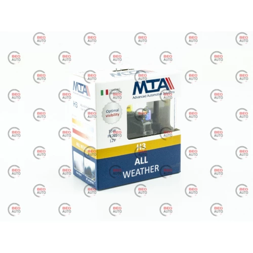 лампа H3 12V 55 W  MTA ALL Wheather (2шт) хамелеон