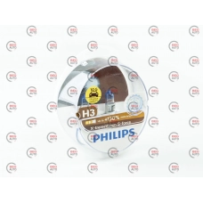 лампа H3 12V 55 W  PHILIPS X-treme Vision +130% G-force  (2шт)*****