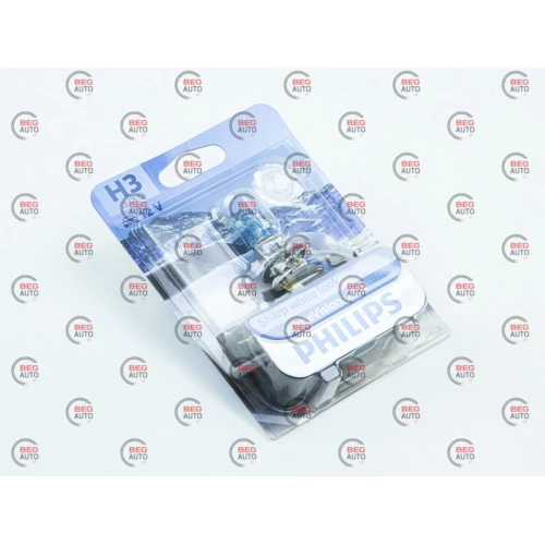 лампа H3 12V 55 W  PHILIPS White Vision +60% 4300K