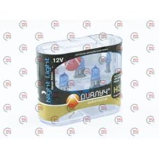 лампа H3 12V 55 W  Диалуч Night light xenon vision (2шт)