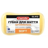губка  22х12х6  фігурна середня SOFT в уп-ці CarLife