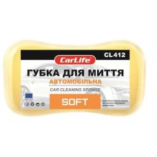 губка  22х12х6  фігурна середня SOFT в уп-ці CarLife