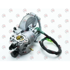 карбюратор газ-бензин (177F/188F/190F/192F 27mm) з ЕМК для бенз. ген. 5-7 кВт (механізм автомат.)