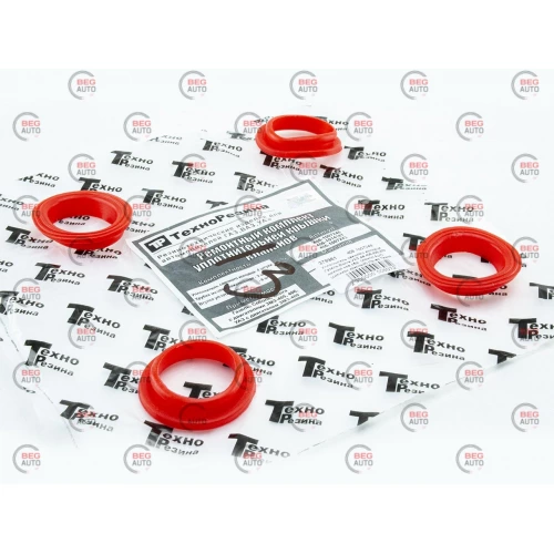 пильник головки 406 дв. кінцевика свічки низ. комплект  силікон червоний Техно Резина