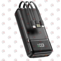 повербанк 20000 mAh, 1 USB + Type C выход, заряд через Type-C, индикатор заряда, черный Avantis
