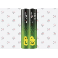 батарейка  AAA  щелочная 1.5V минипальчик GP Ultra Plus G-Tech Alkaline 2шт  пленка