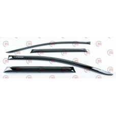 ветровик Mitsubishi Outlander II XL 2006-2012 (скотч) AV-Tuning