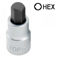 головка - вставка  HEX шестигранная  1/4"  8 мм х 37 мм