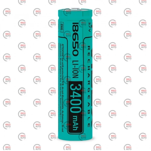 акумулятор високострумовий "18650" Li-Ion 3.7V, 3400мАч (без захисту) Videx