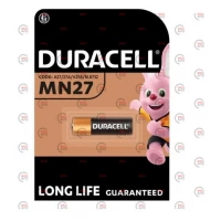 батарейка  "А 27"  лужна 12V мікропальчик Duracell MN27 блістер (у брелок сигналки)