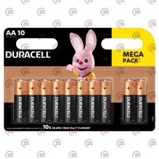 батарейка  AA  лужна 1.5V пальчик Duracell Basic Alkaline 10шт картон  Бельгія