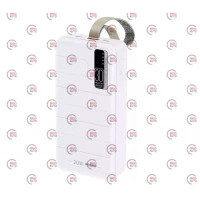 повербанк 30000 mAh, 1 USB выход, заряд через MicroUSB/Type-C, индикатор заряда, белый Remax