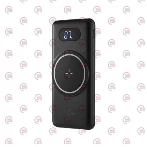 повербанк 10000 mAh, 2 USB вихід, заряд через microUSB/Type-C, індикатор заряду