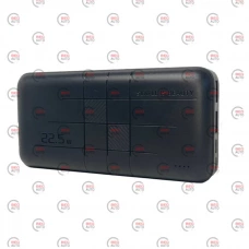 повербанк 20000 mAh, 2 USB выхода, заряд через MicroUSB/Type-C, индикатор заряда, черный