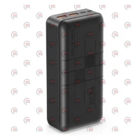 повербанк 30000 mAh, 2 USB выхода, заряд через MicroUSB/Type-C, индикатор заряда, черный