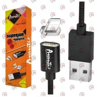 кабель для зарядки магнитный Avantis  USB - iPhone,  1.0м, 2.4А  черный Superior