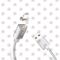 кабель для зарядки магнитный Avantis  USB - iPhone,  1.0м, 2.4А  серебряный Superior