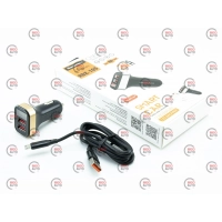 зарядка от прикуривателя Reddax  2USB  2.4А прямоугол. черный LED дисплей + кабель USB - Micro USB