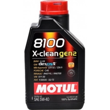 масло Motul 5W-40 8100 X-Clean GEN2 (1л)