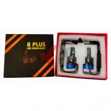 лампа LED H7 12V-24V 8 PLUS 6500K 40W радиатор + обманка