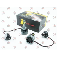 лампа LED D4 12V M18D 6000K 7000L 70W радиатор c вентилятором + обманка