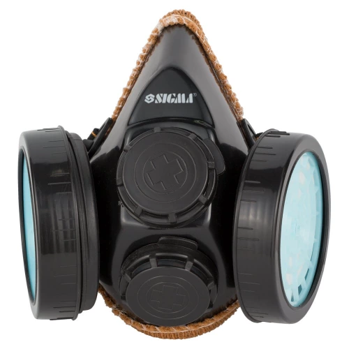 маска респіратор з двома фільтрами (протипиловий) Sigma
