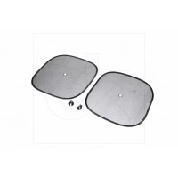 шторка солнцезащитная на присосках на бок прямоугольная  2шт х 44x38см  Dk