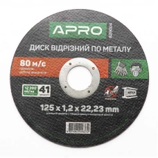 круг отрезной по металлу 125 х 1,2 мм Apro