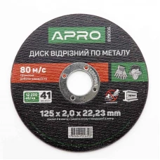 круг отрезной по металлу 125 х 2,0 мм Apro