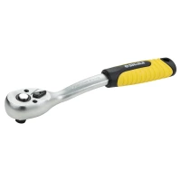 трещетка с квадратом   3/8" 72 зуба 200 мм CrV Sigma изогнутая ручка