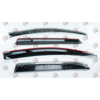 ветровик Honda CR-V 2012–2016 (скотч) TopVisor  c хром молдингом