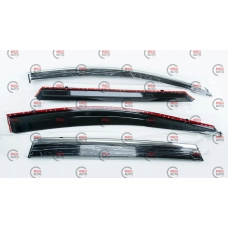 ветровик Honda CR-V 2016-2022  (скотч) TopVisor  c хром молдингом