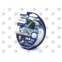 лампа H4 12V 60/55 (43) PHILIPS Racing Vision GT200 +200% (2шт)