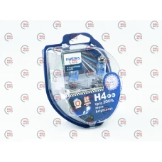 лампа H4 12V 60/55 (43) PHILIPS Racing Vision GT200 +200% (2шт)***********