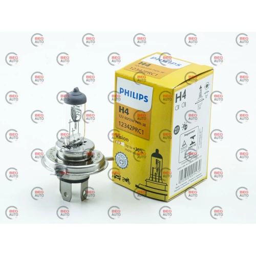лампа H4 12V 60/55 (43) PHILIPS Premium+30%*******