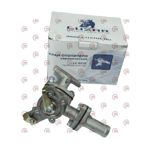 кран печки Волга 2410,31029 керам. с мет. труб. (Luzar)