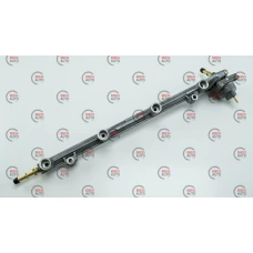 топливопровод 406 с ред.клапаном (алюмин.) длин.штуц (планка) Пекар