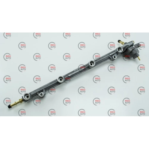 топливопровод 406 с ред.клапаном (алюмин.) длин.штуц (планка) Пекар