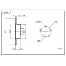 Диск гальмівний зад. Alfa Romeo 147, 156, 164 (d251x10mm)  (HART)
