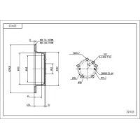 диск тормозной зад. Toyota Avensis Verso, Previa 01-> (291x12)  (HART)