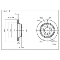 Диск гальмівний зад. BMW 1 (E81, E87), 3 (E90), X1 (E84) 09-> (300x20mm)  (HART)