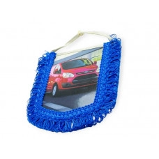 сувенир на зеркало "Вымпел Ford" прямоугольный (фото Буса, бахрома по бокам)